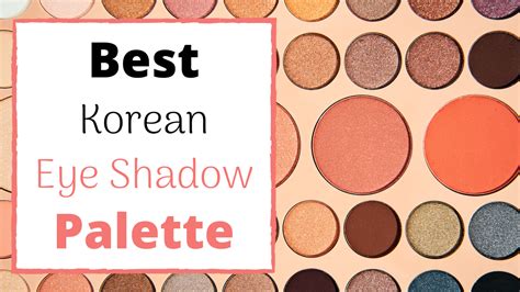 Korean eyeshadow palette with neutral shades