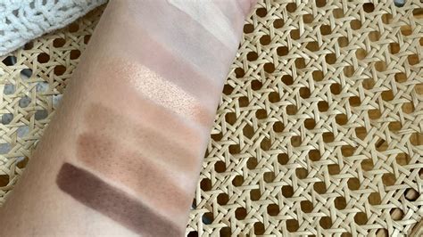 Kosas Eyeshadow Palette Caramel Swatches