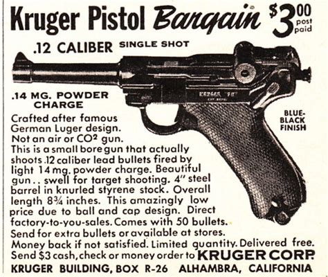 Kruger Pistol with customized ergonomics