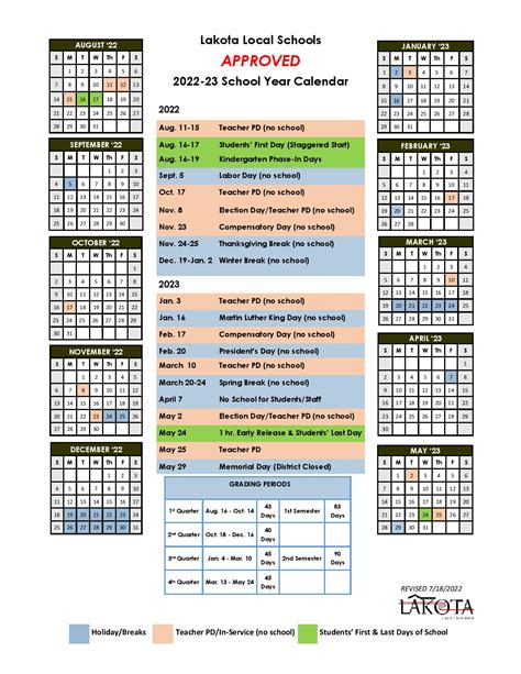 Lakota Schools Calendar 2024 Image 5