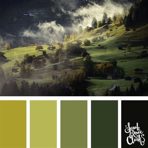 Vibrant landscape color palette