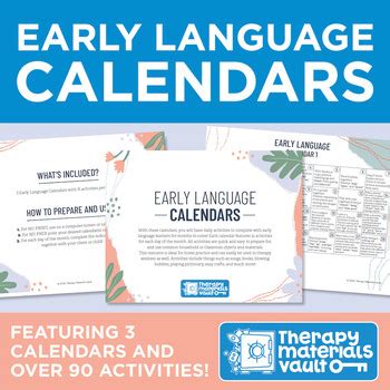 Language Calendar Templates