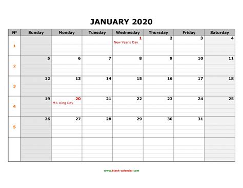 Large calendar for educators