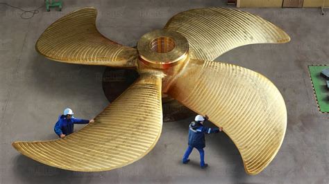 Large ship propeller