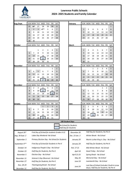 Lawrence Public Schools Calendar Community Engagement