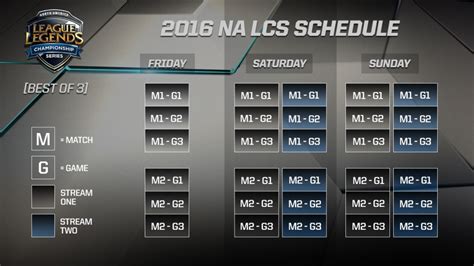 LCS Schedule