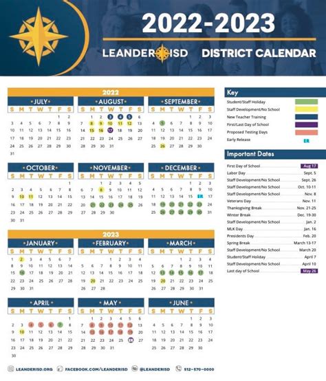 Leander ISD Key Dates