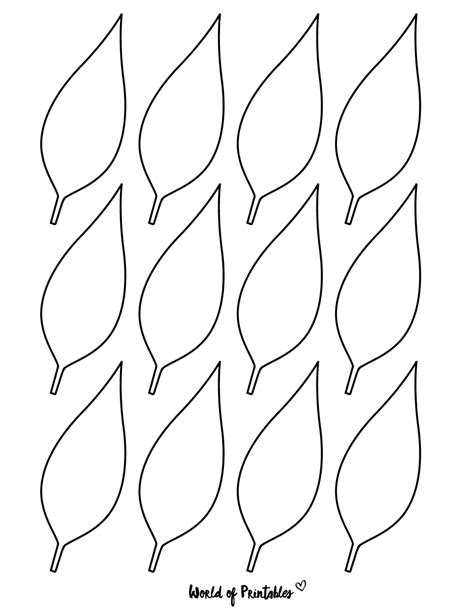 Leaves printable templates benefits