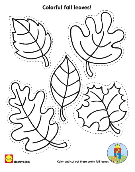 Leaves printable templates for mobiles