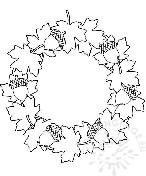 Leaves printable templates for wreaths