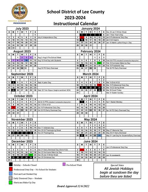 Lee County Schools Calendars and Community Engagement