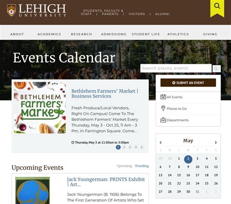 Lehigh University Academic Calendar Overview