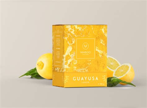 A product packaging featuring a lemon color scheme