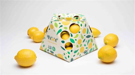 A product packaging featuring a lemon color scheme