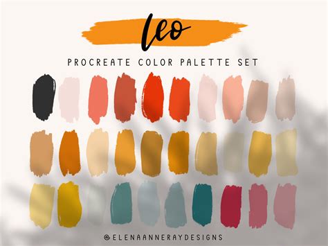 Leo Color Palette Color Schemes