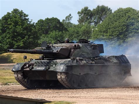 Leopard 1 tank in action