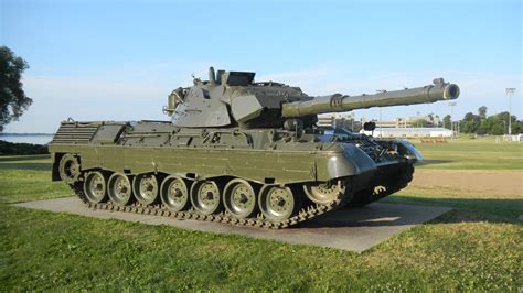 Leopard 1 tank in training