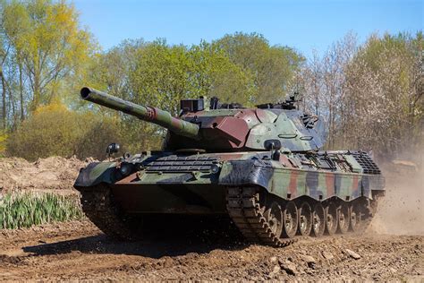 Leopard 1 tank in storage