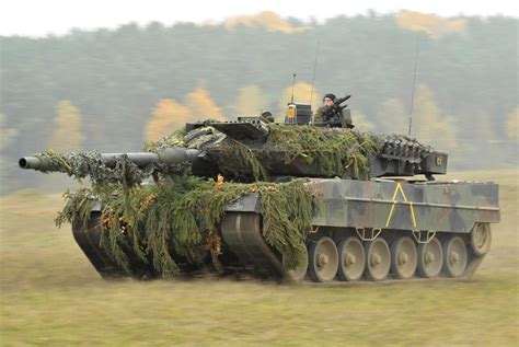 Leopard 2A6 Tank in Action