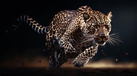 Leopard in motion