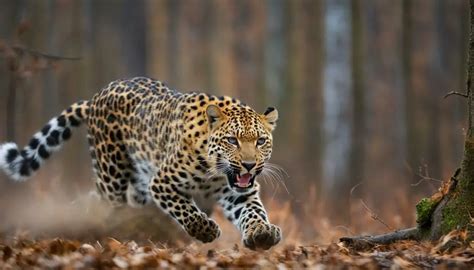 Leopard's speed and agility