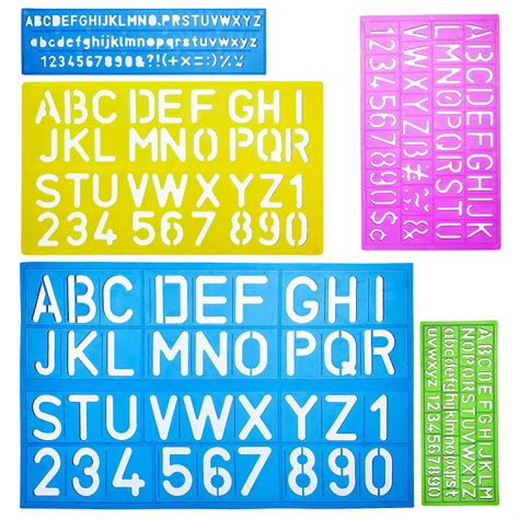 Letter stencils for art projects