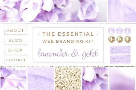 Light beige purple branding