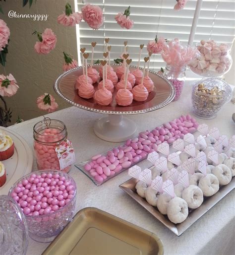 Light Pink Dessert Table Ideas