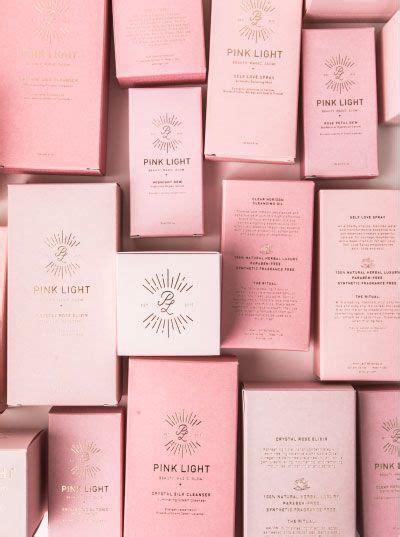 Light Pink Packaging Design Ideas