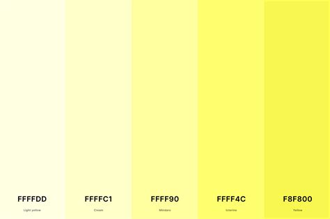 Light Yellow Color Palette