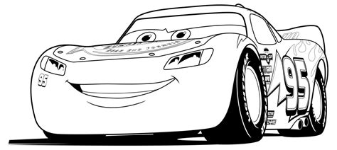 Lightning McQueen Coloring Page