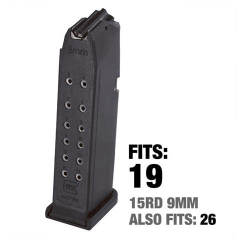 Lightweight Glock 19 magazine