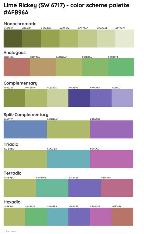 Lime Rickey Color Palette