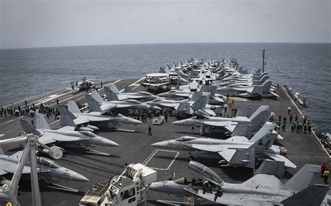 Lincoln Aircraft Carrier Aircraft Takeoff