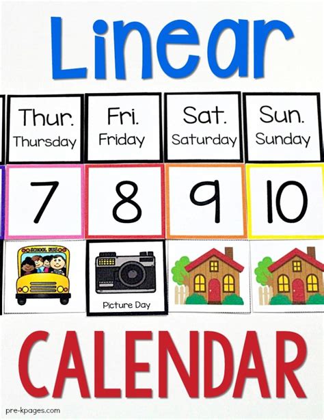 Linear Calendar Introduction