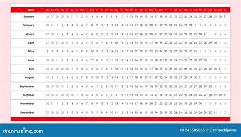 Linear Calendar Design