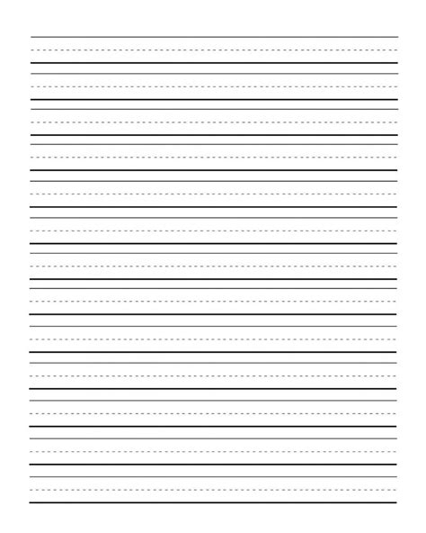 Lined paper for education