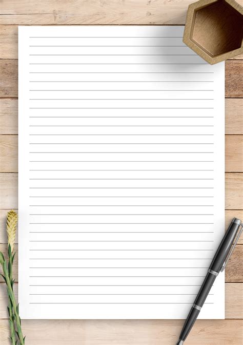 Lined Paper for Organization