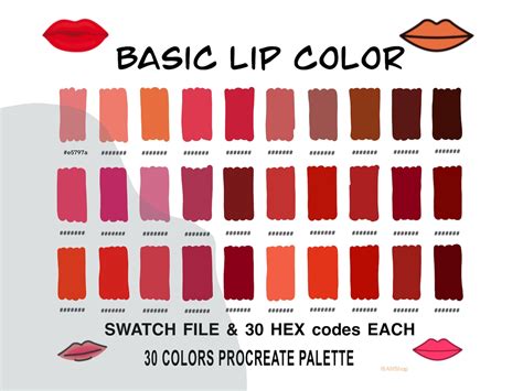 Lip Color Palette Options