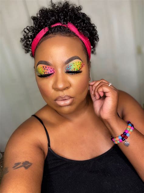 Lisa Frank Makeup Look