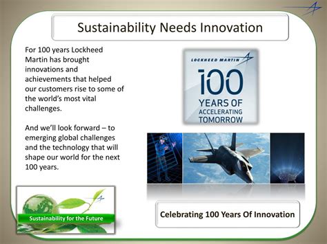 Lockheed Martin's sustainability initiatives