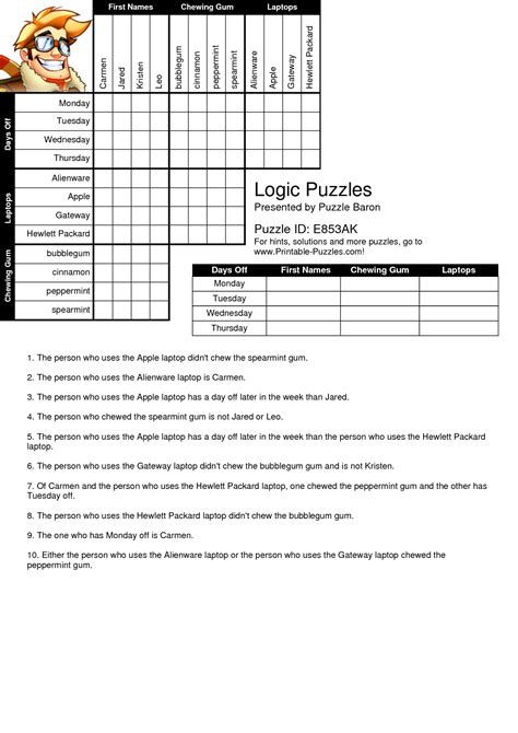 Logic Puzzles for Adults