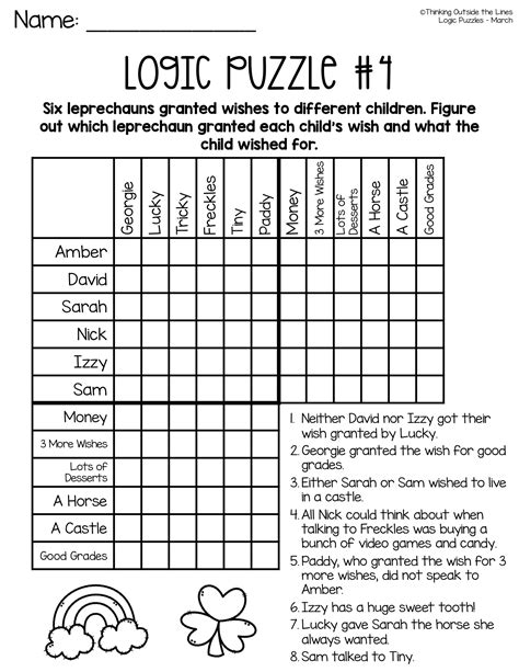 Logic puzzles