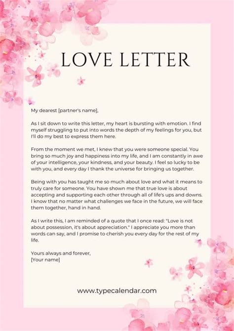 Love Letter Templates