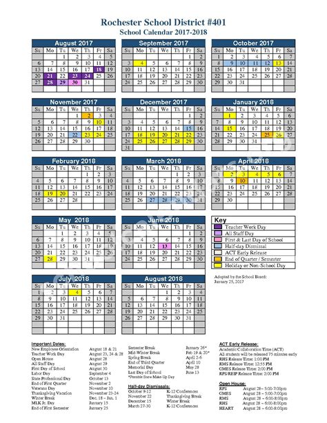 LSR7 School District Calendar and Student Success