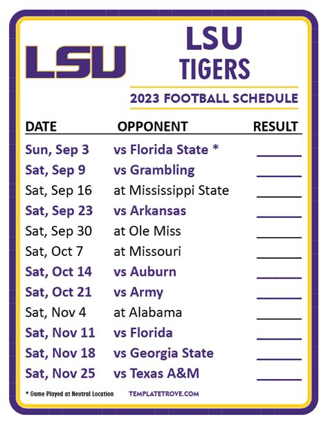 LSU Academic Dates