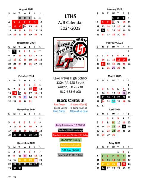 LTISD Calendar and Academic Planning