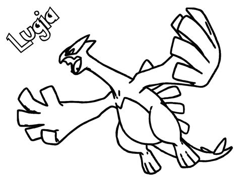 Lugia Coloring Page