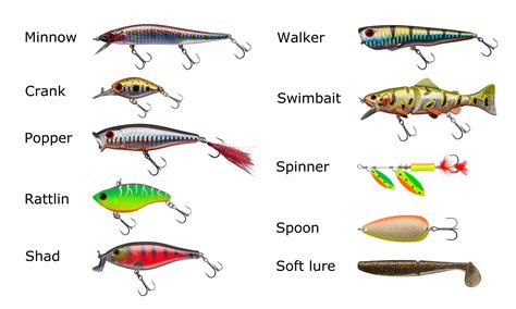 Types of Lures Included