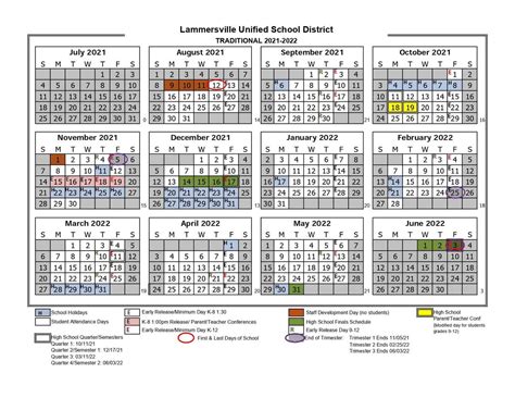 Lusd School Calendar Templates